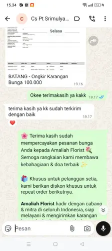 Testimonial Papan Bunga banjaran wetan