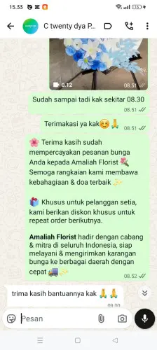 Testimonial Standing Flower banjaran wetan