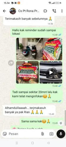 Testimonial Papan Bunga banjaran wetan